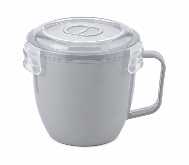 Hobby Life Microwave Soup Warming Cup Cool Grey
