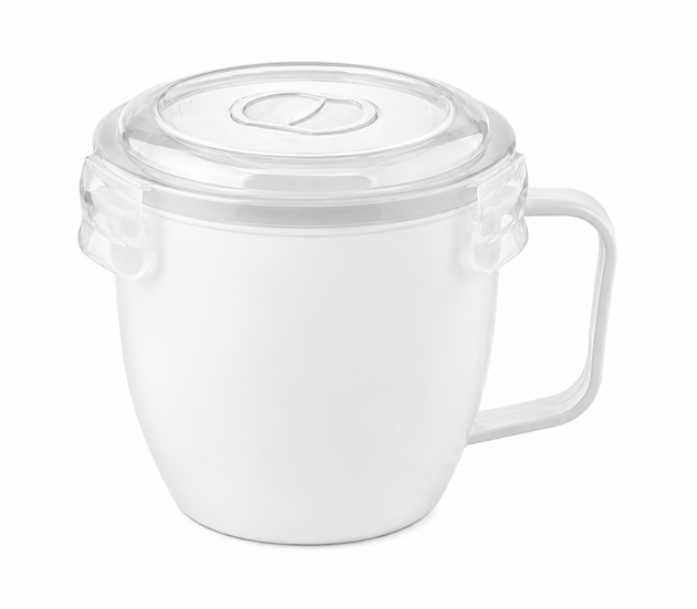 Hobby Life Microwave Soup Warming Cup White