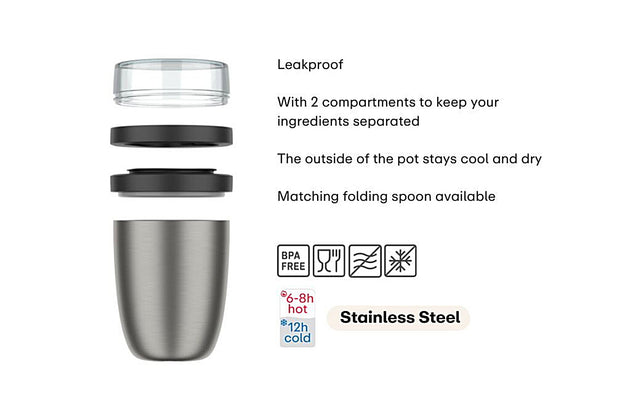 Ellipse Insulated Lunch Pot Ø107mm