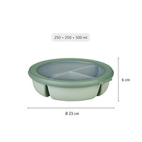 Mepal Cirqula 3-Compartment Freezer Bento Bowl
